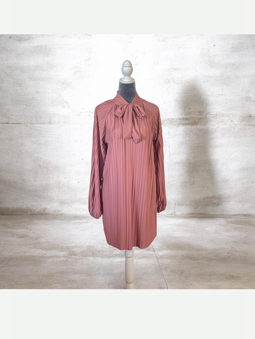 Zara Pink Pleaded Gorgeous Dress Small